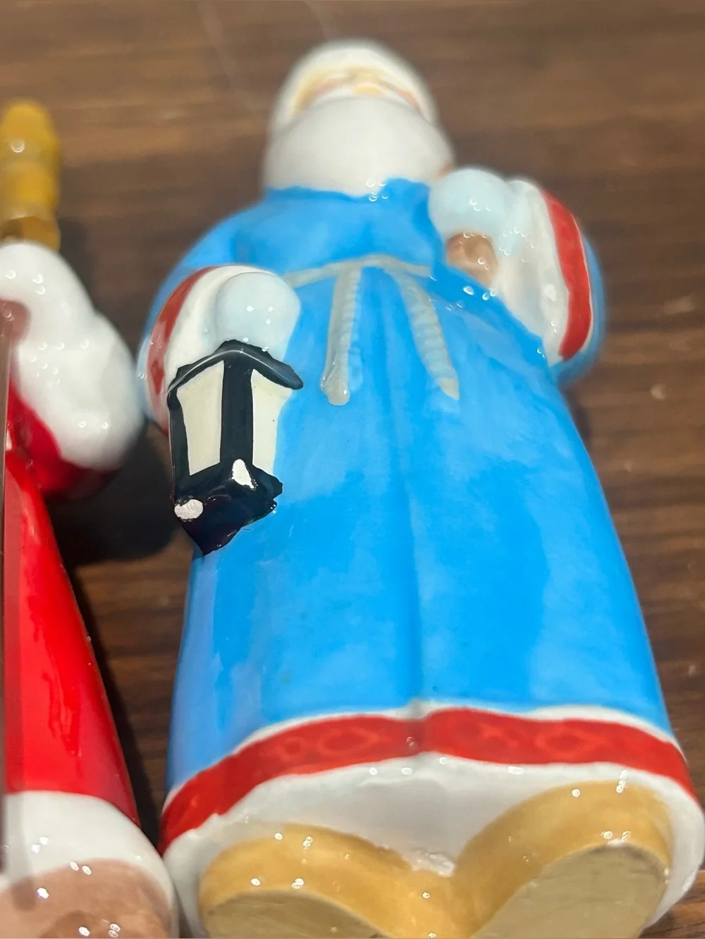 3 Crate and Barrel Around the World Santa Ornaments-2014 Greece, Russia & Norway
